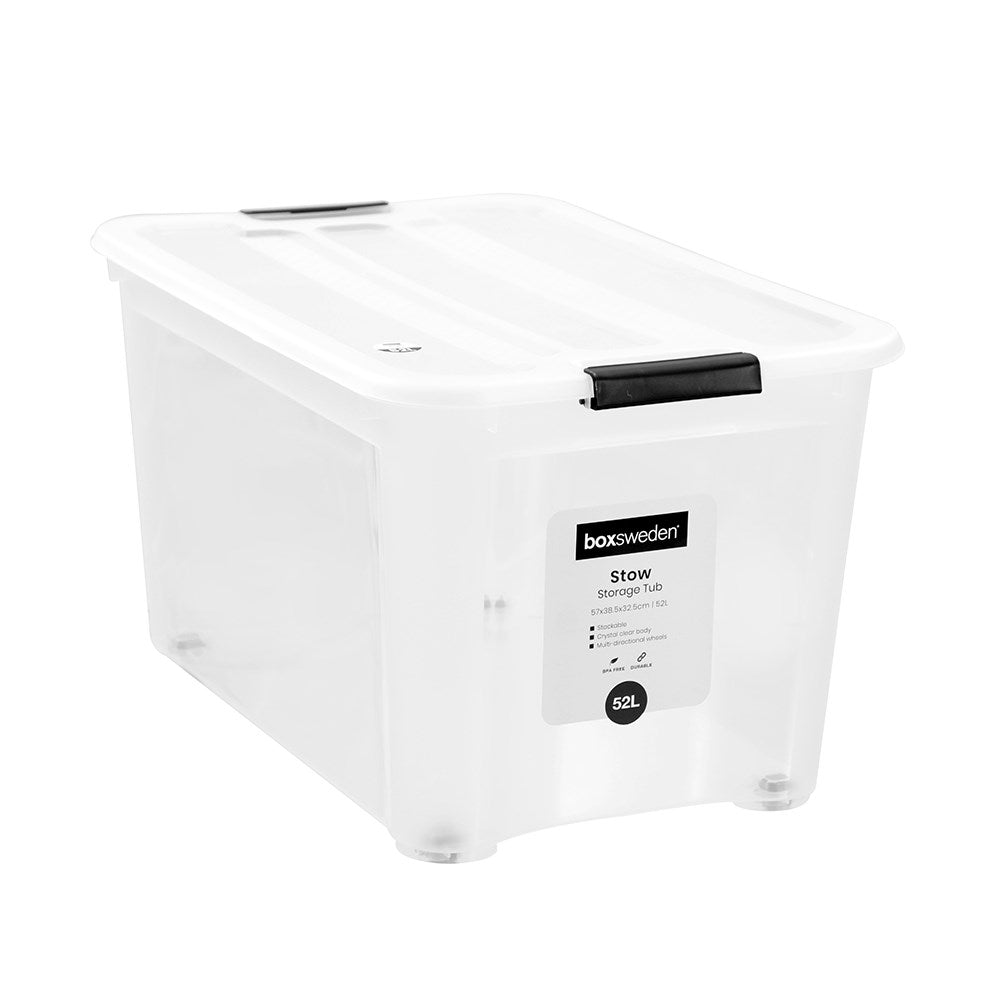 Transparent Storage Tub 52L
