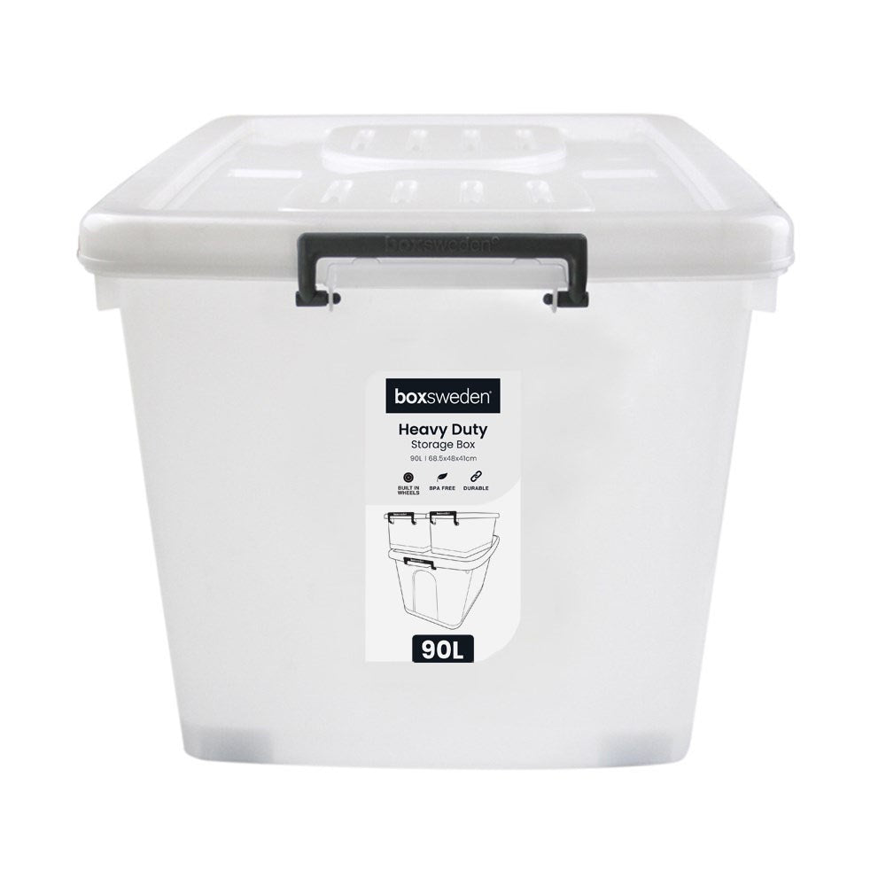 Transparent Storage Tub 90L