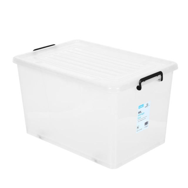 Transparent Storage Tub 90L