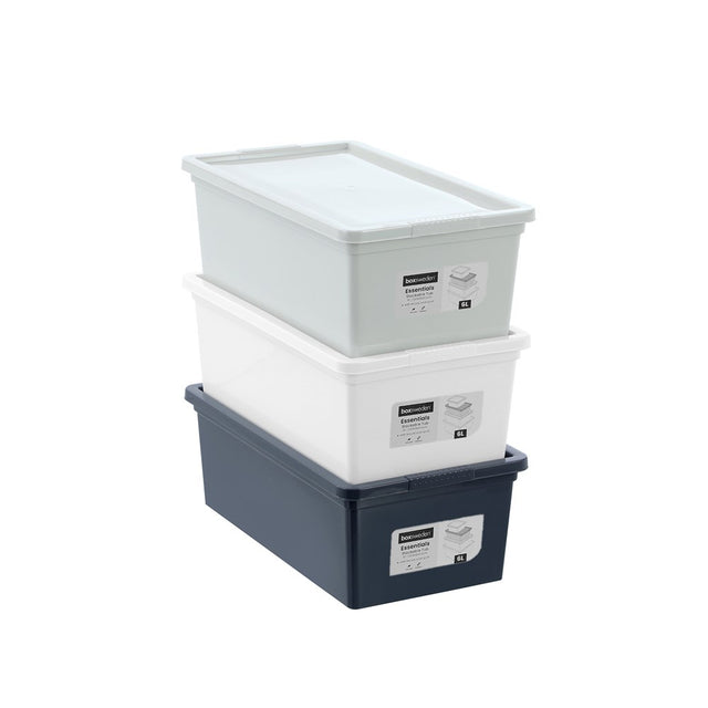 Stackable Storage Tub with Lid 6L Assorted
