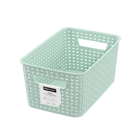 Woven Pastel Basket 18.5 x 28 x 13cm