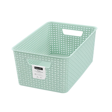 Woven Pastel Basket 26 x 39 x 16.5cm