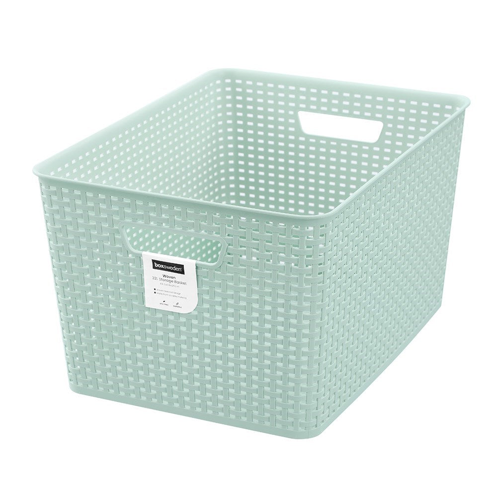 Woven Pastel Basket 34 x 44 x 25cm
