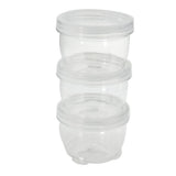 3 Pack Twist-Lock Stacking Container 260ml