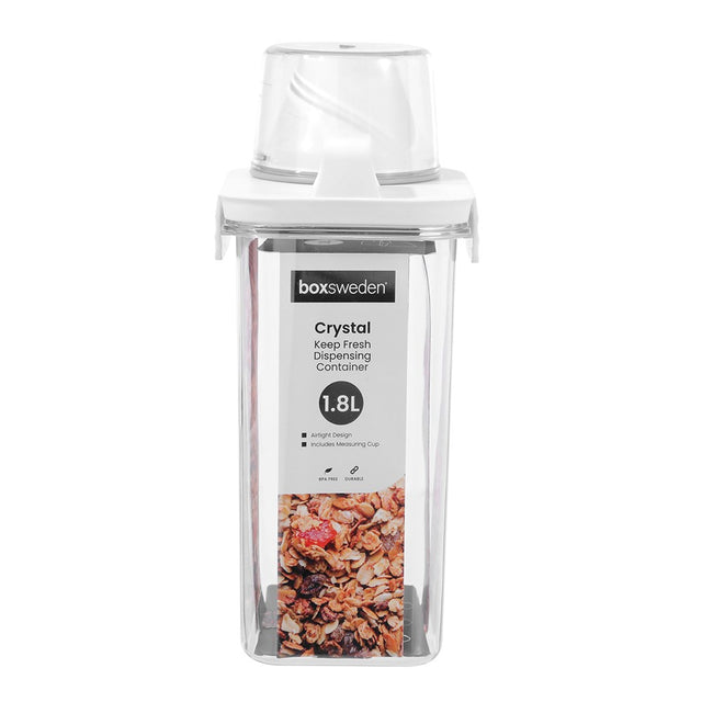 Crystal Keep Fresh Dispensing Container 1.8L