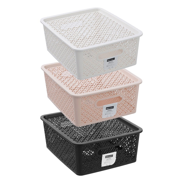 Medallion Basket With Lid 14.5L
