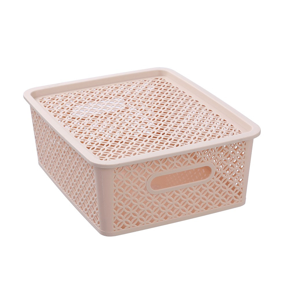 Medallion Basket With Lid 14.5L