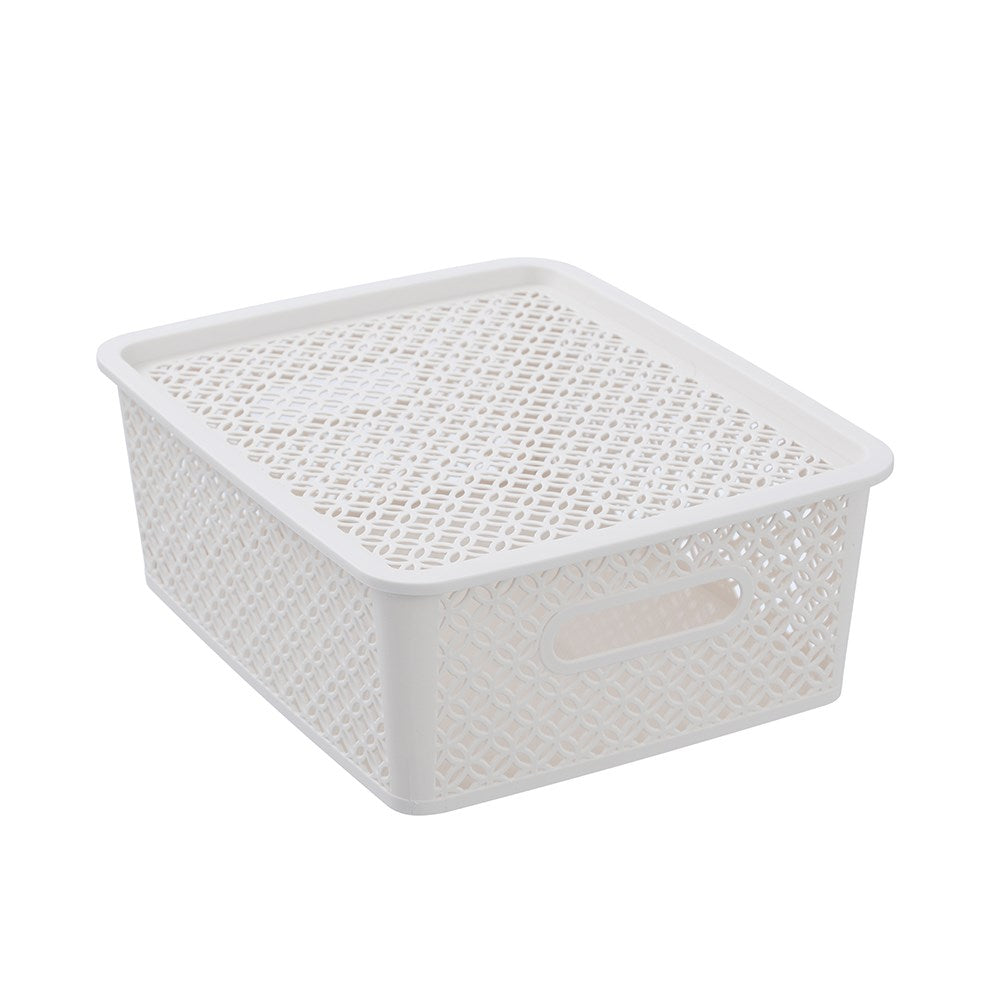 Medallion Basket With Lid 14.5L