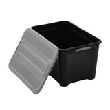 Black Tub with Coloured Lid 50L