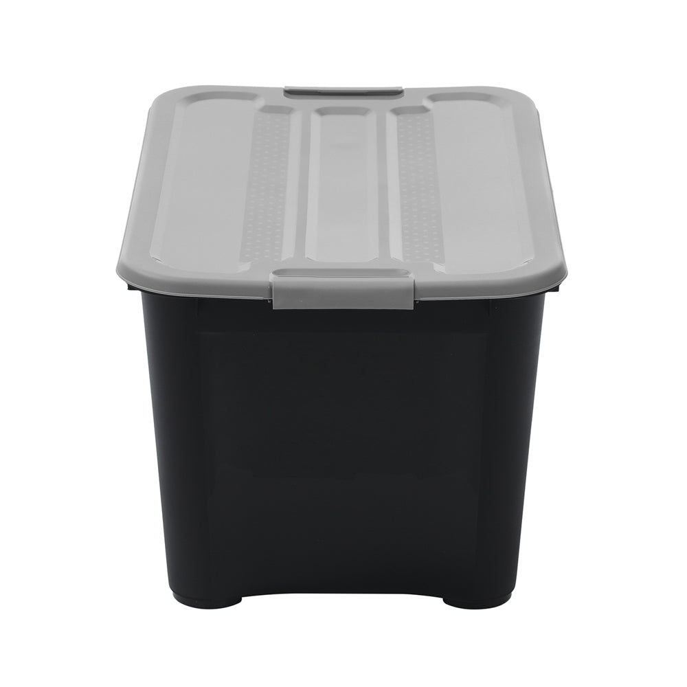 Black Tub with Coloured Lid 50L