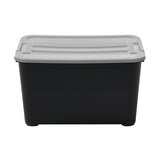 Black Tub with Coloured Lid 50L