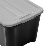 Black Tub with Coloured Lid 50L