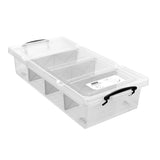 Underbed Storage Tub with Dividers 35L