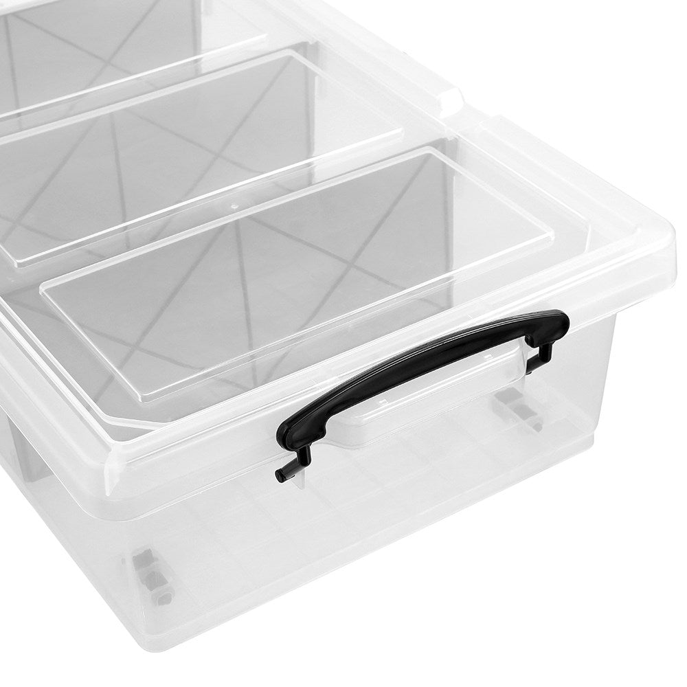 Underbed Storage Tub with Dividers 35L