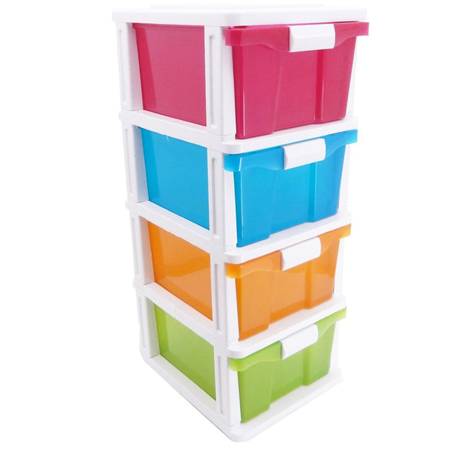 4 Drawer Cabinet – Jelly Colours