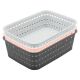 Woven Basket Pastel 19 x 14 x 6cm