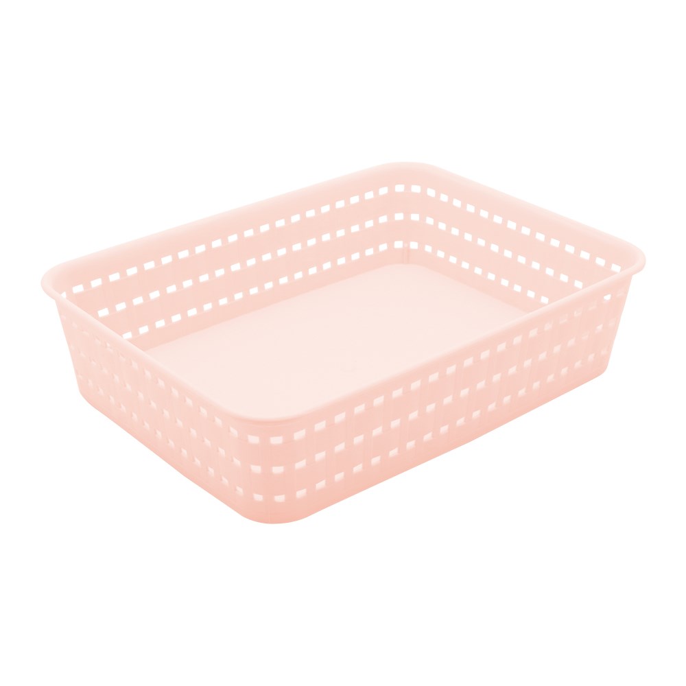 Woven Basket Pastel 25 x 18 x 6cm
