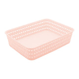 Woven Basket Pastel 25 x 18 x 6cm