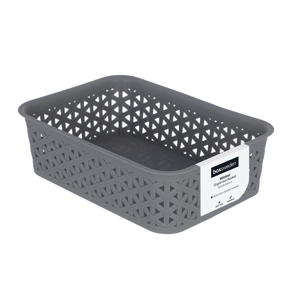 Wicker Design Organiser Basket 1.5L