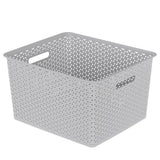 Wicker Design Organiser Basket 35L
