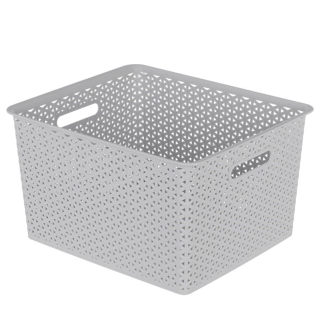 Wicker Design Organiser Basket 35L