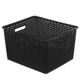 Wicker Design Organiser Basket 35L