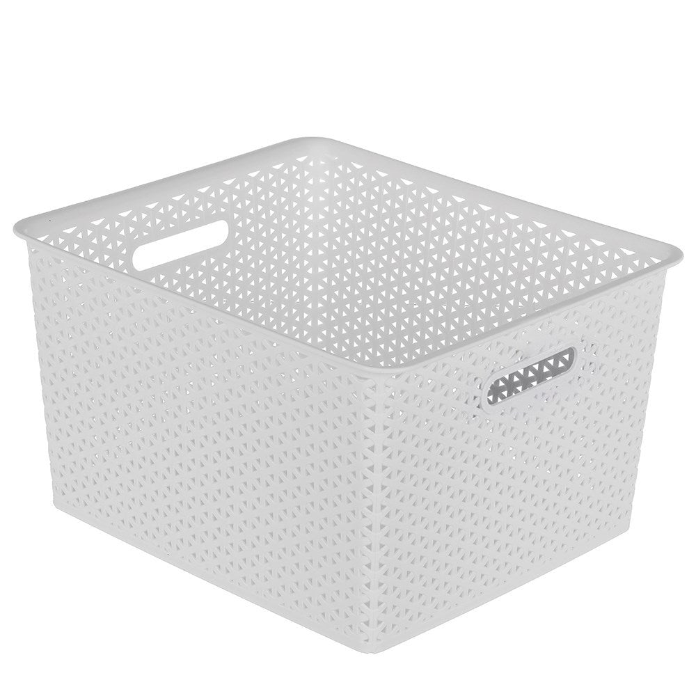 Wicker Design Organiser Basket 35L