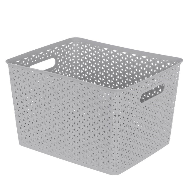 Wicker Design Organiser Basket 4 Assorted