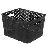 Wicker Design Organiser Basket 4 Assorted
