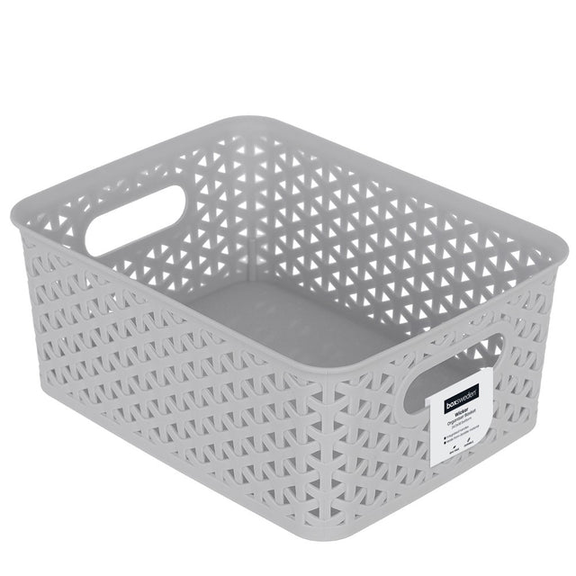 Small Wicker Design Organiser Basket 4 Assorted
