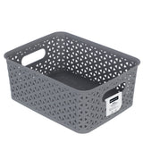 Small Wicker Design Organiser Basket 4 Assorted