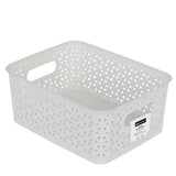 Small Wicker Design Organiser Basket 4 Assorted