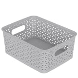 Small Wicker Design Organiser Basket 4 Assorted