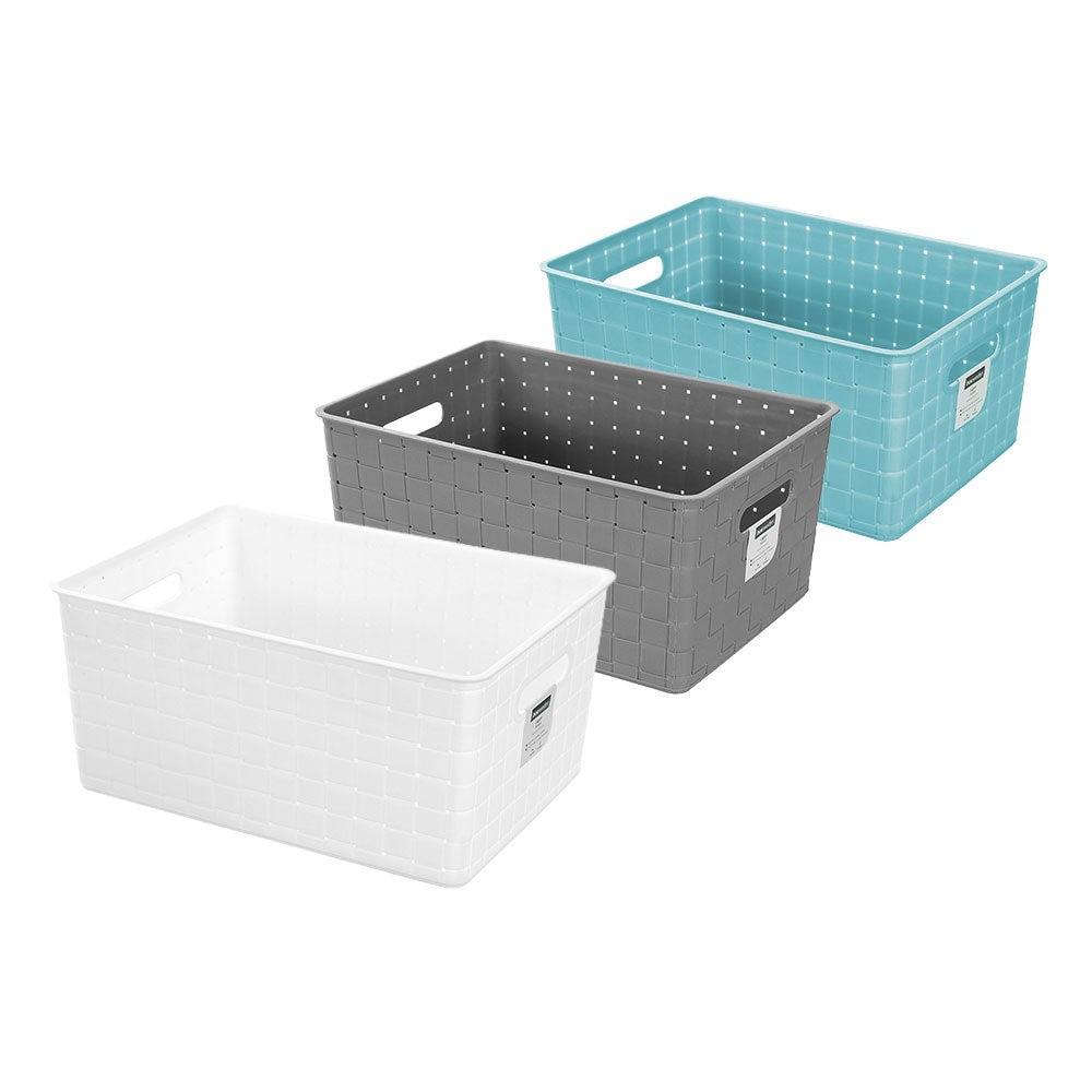 Logan Handled Storage Basket 39.5 x 28.5 x 20cm Assorted