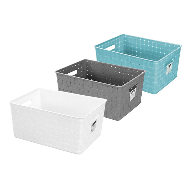 Logan Handled Storage Basket 39.5 x 28.5 x 20cm Assorted
