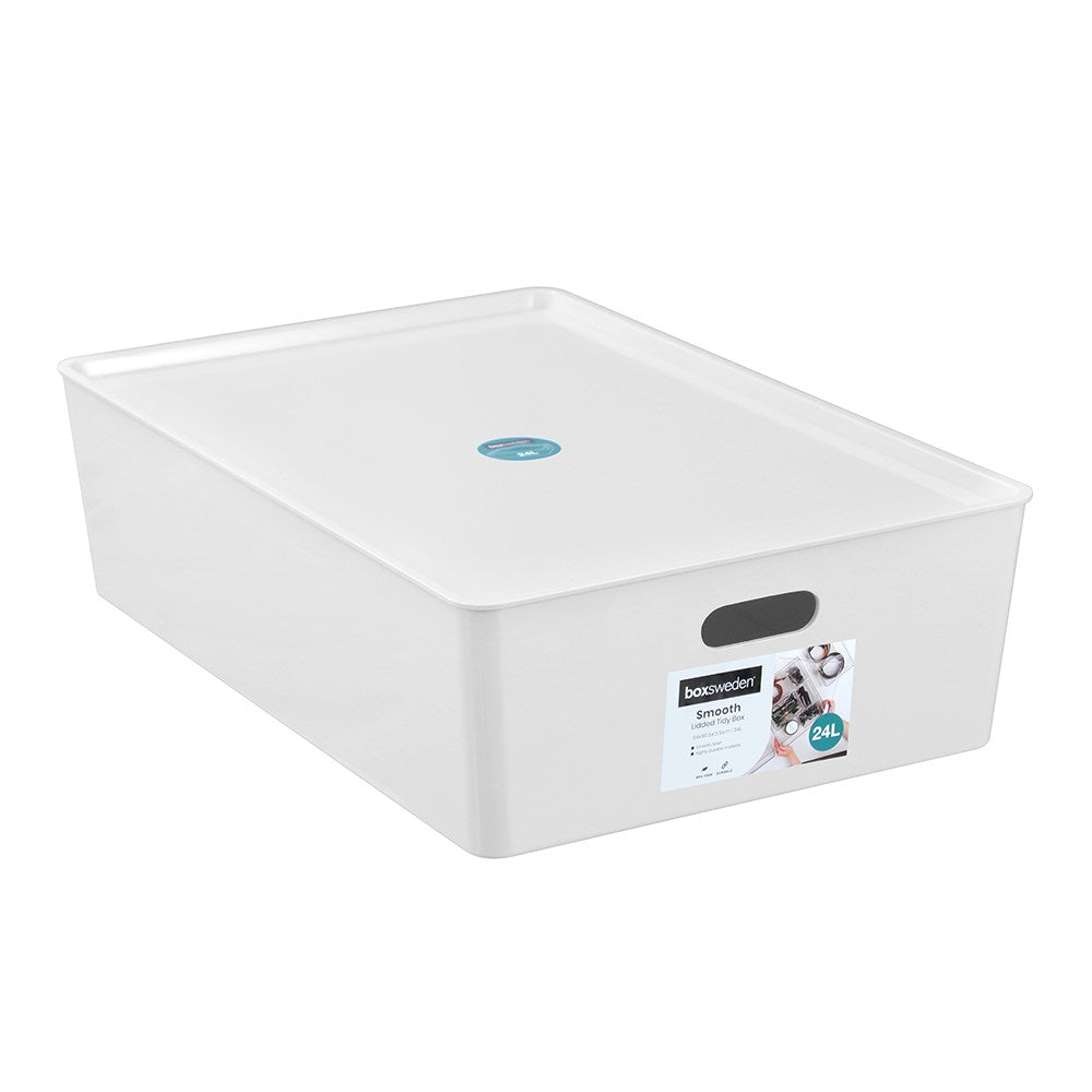Lidded Smooth Tidy Box 24L