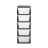 5 Drawer Storage Unit 31.5 x 43 x 87cm - Black