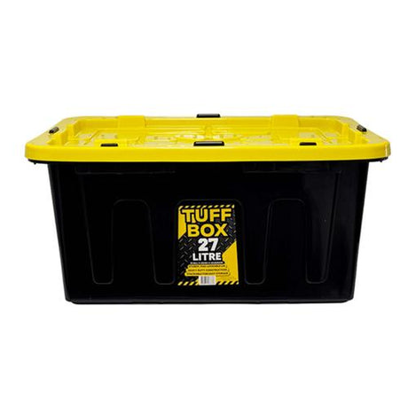 Industrial Tub Black with Coloured Lid 27L