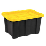 Industrial Tub Black with Coloured Lid 25L