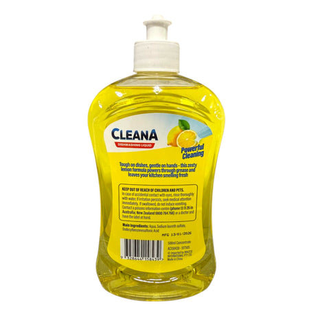 Cleana Dishwashing Liquid Lemon - 500ml