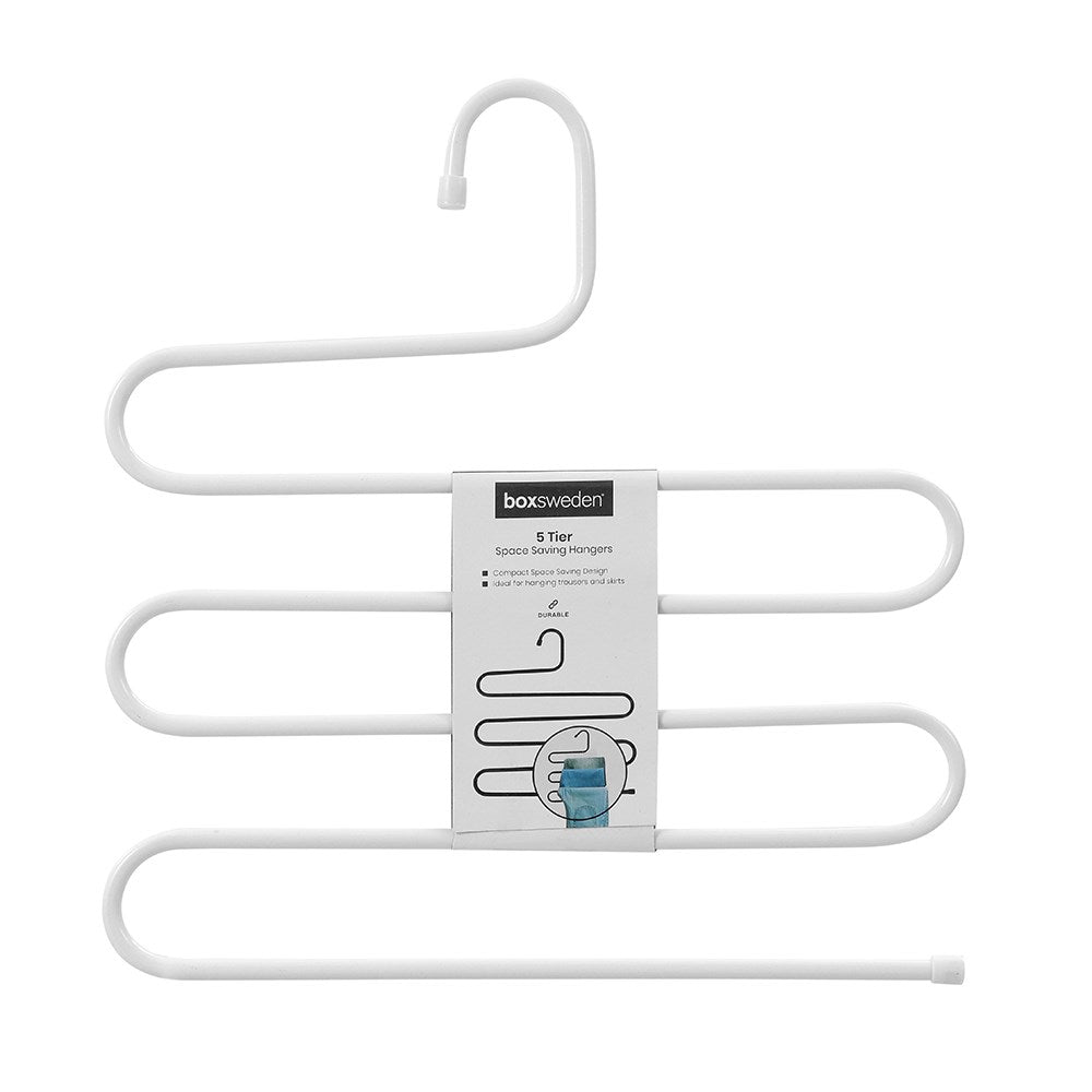 5 Tier Trouser Hanger 35cm x 35cm x 36cm 2 Assorted