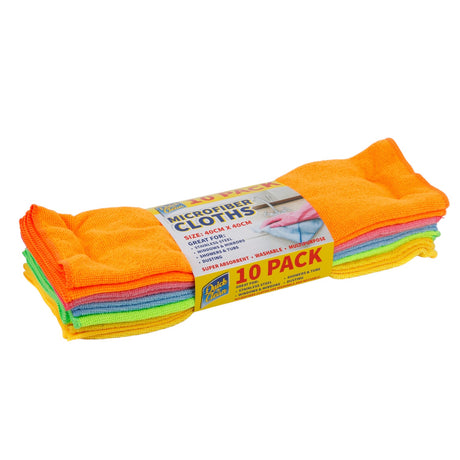 Microfibre Cleaning Cloths – 10 Pack