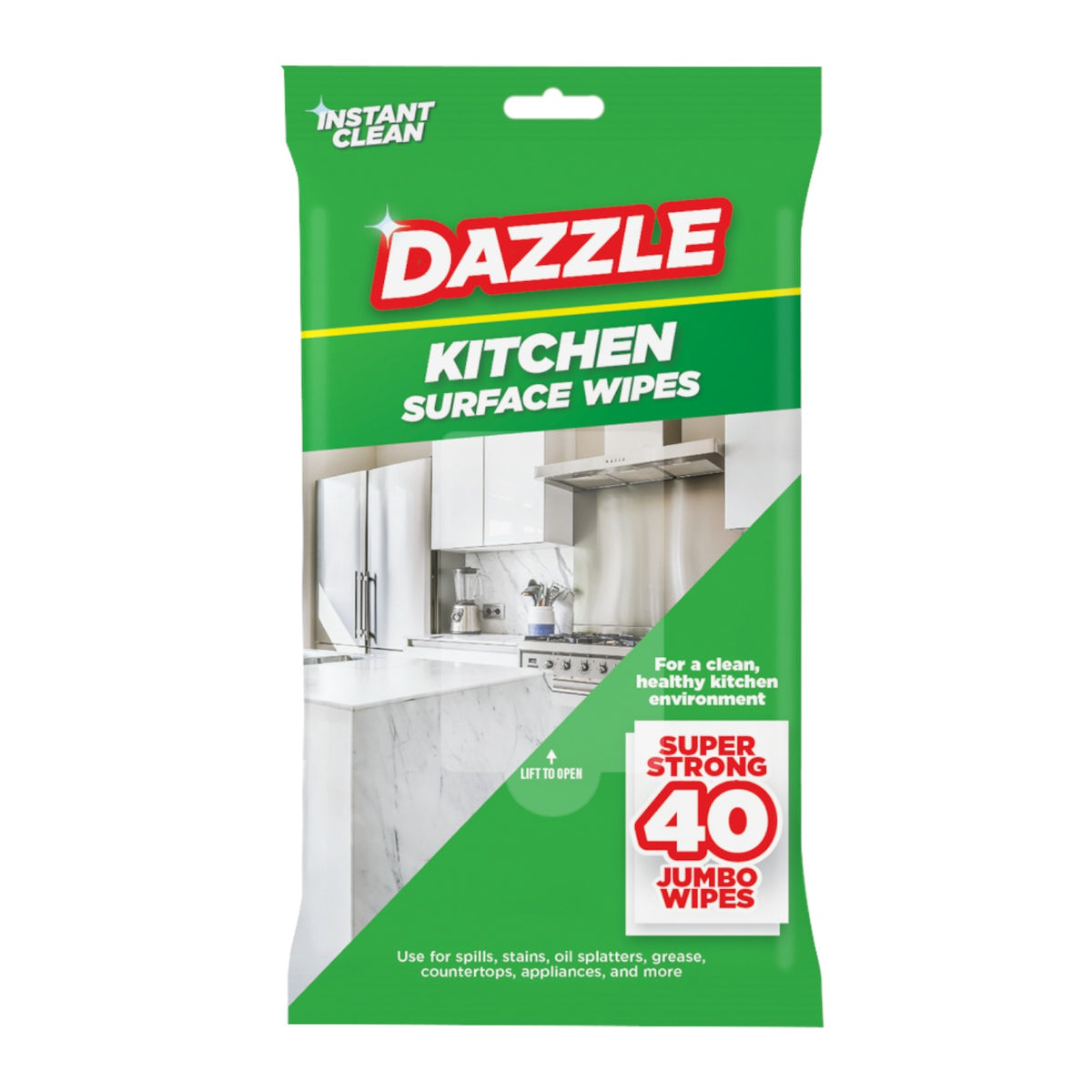 Dazzle Kitchen Wipes - 40 Pack