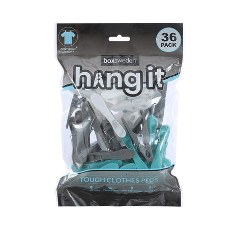 Hang It Tough Clothes Pegs - 36 Pack