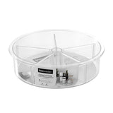Crystal Lazy Susan With Dividers 30.5cm