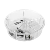 Crystal Lazy Susan With Dividers 30.5cm