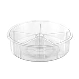 Crystal Lazy Susan With Dividers 30.5cm