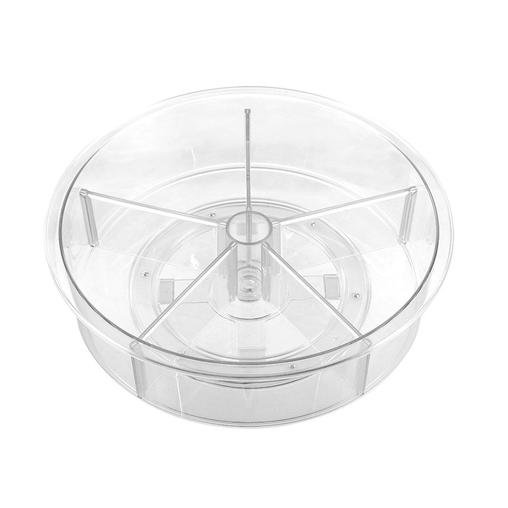 Crystal Lazy Susan With Dividers 30.5cm