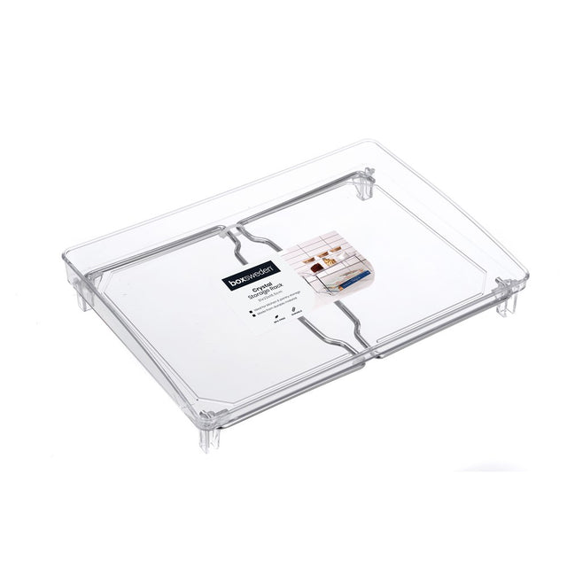 Crystal Elevated Storage Rack 31cm x 22cm x 16.5cm