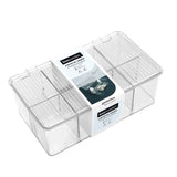 Crystal Hinged 8 Section Container 27.5 x 17 x 9.5cm